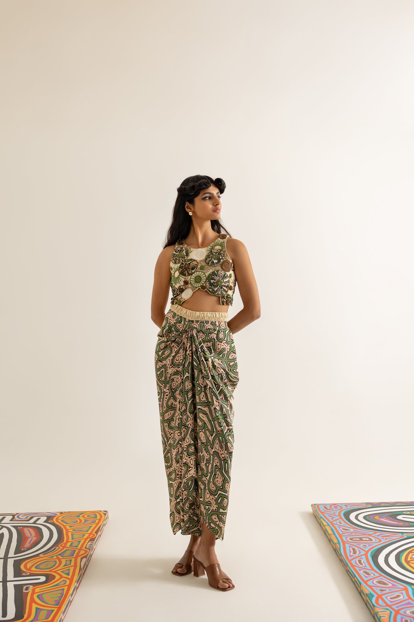 URBAN BLOOMS BUSTIER, SKIRT, CAPE & FULL SET