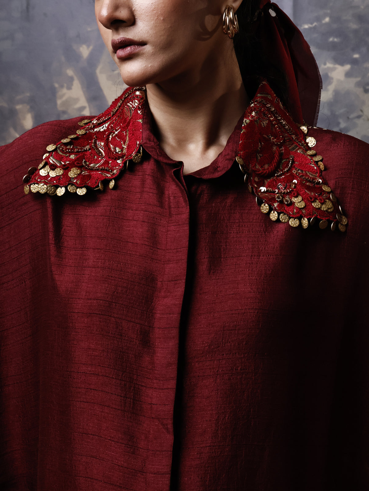 Qala Set - Maroon