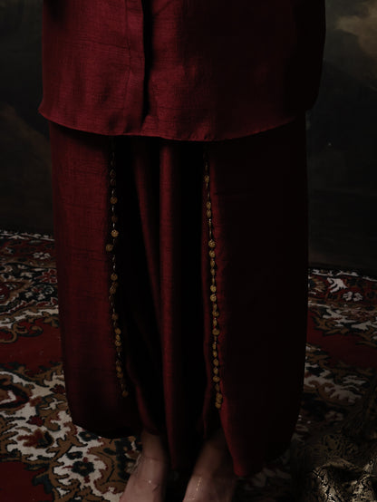 Qala Set - Maroon